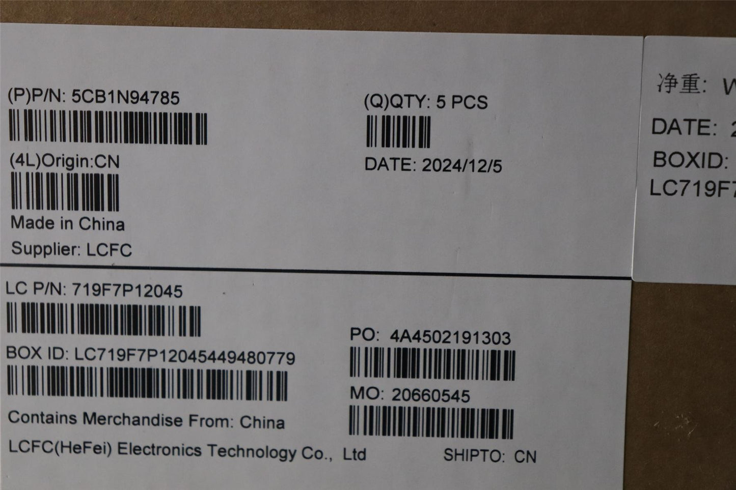 Lenovo Upper Case ASM_BEL L 83E5AG BL 5CB1N94785
