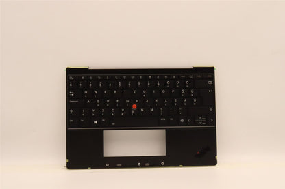 Lenovo ThinkPad Z13 Gen 1 Keyboard Palmrest Top Cover Hungarian Black 5M11H94973