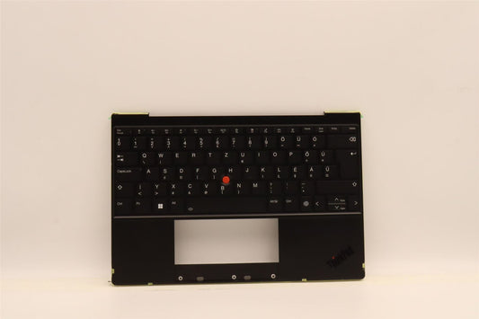 Lenovo ThinkPad Z13 Gen 1 Keyboard Palmrest Top Cover Hungarian Black 5M11H94973