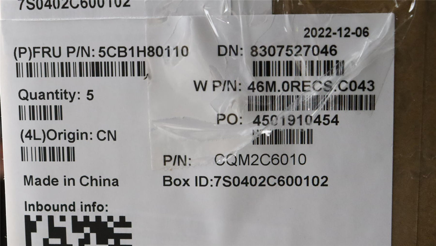 Lenovo Upper Case ASM_SPA W 82RA CG 5CB1H80110
