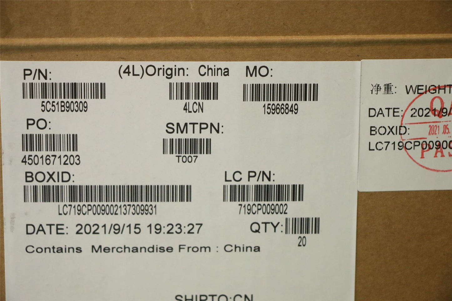 Lenovo FRU Yuan Video Card Core 5C51B90309