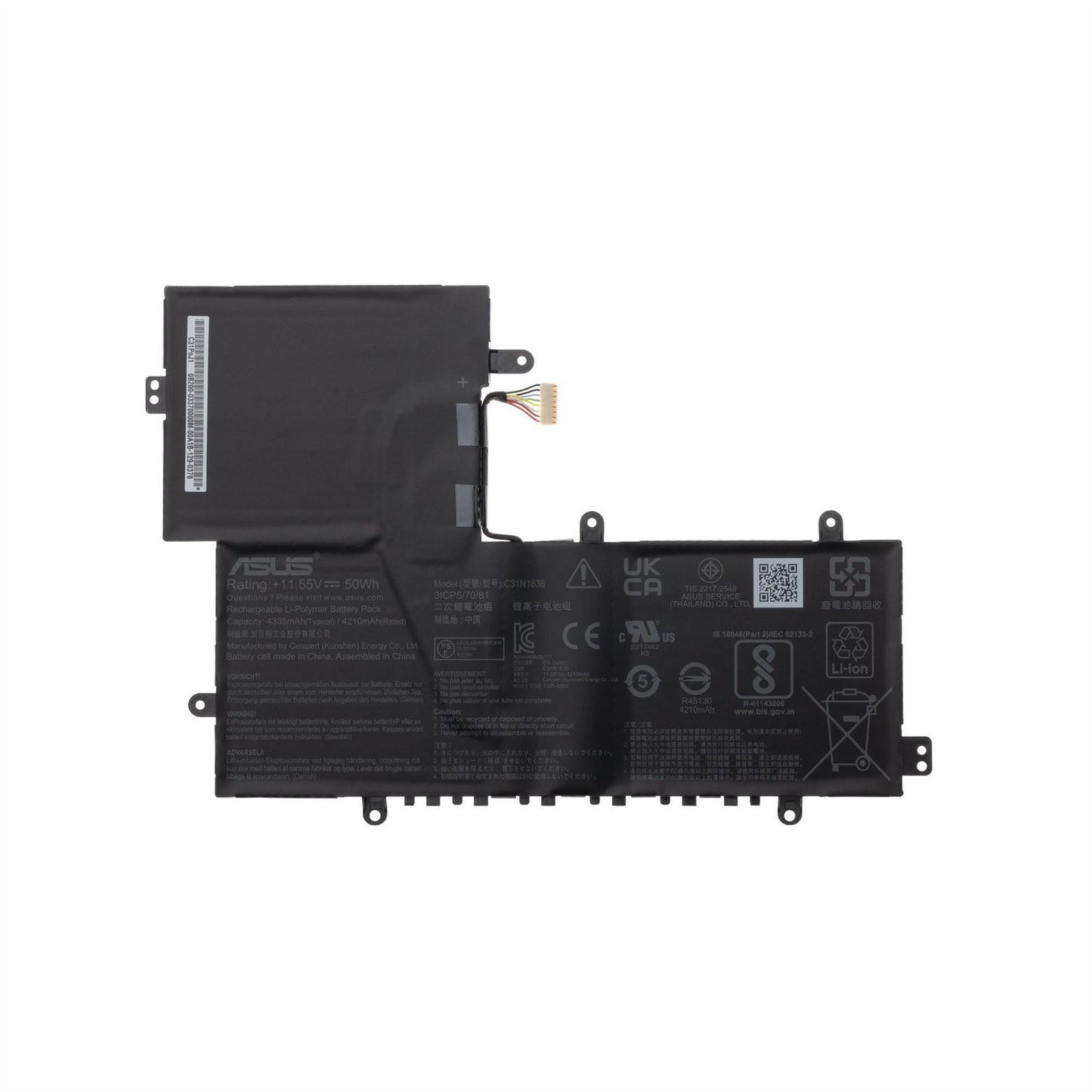 Asus C204MA C214MA C204MA C214MA C204 Battery (Cos Poly/C31N1836) 0B200-03370000