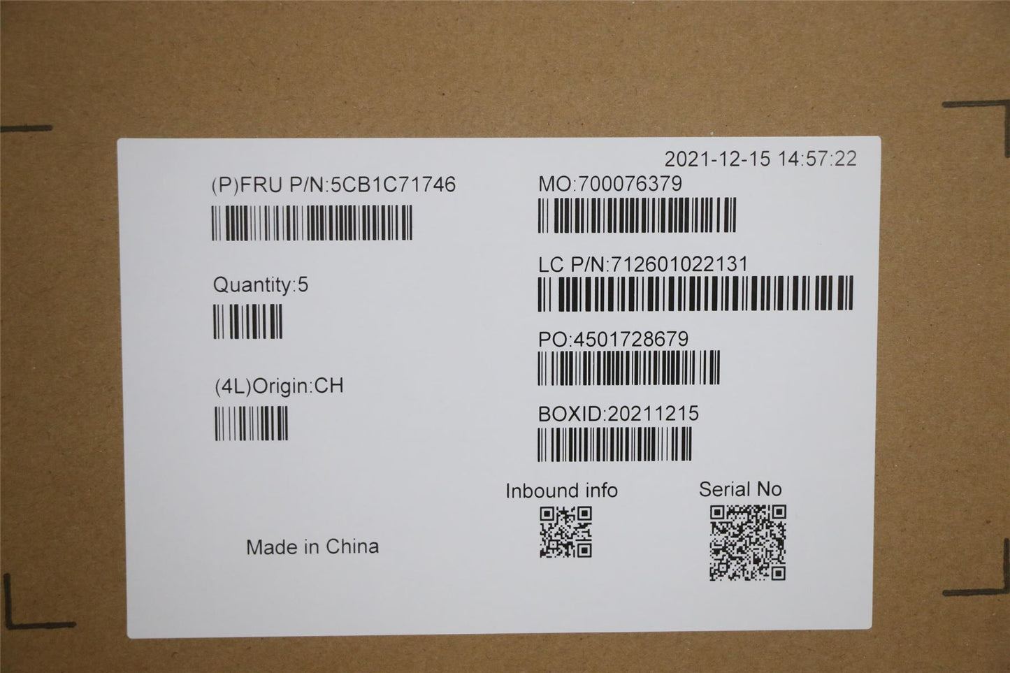 Lenovo IdeaPad 5G-14Q8X05 Palmrest Cover Touchpad Keyboard Nordic 5CB1C71746