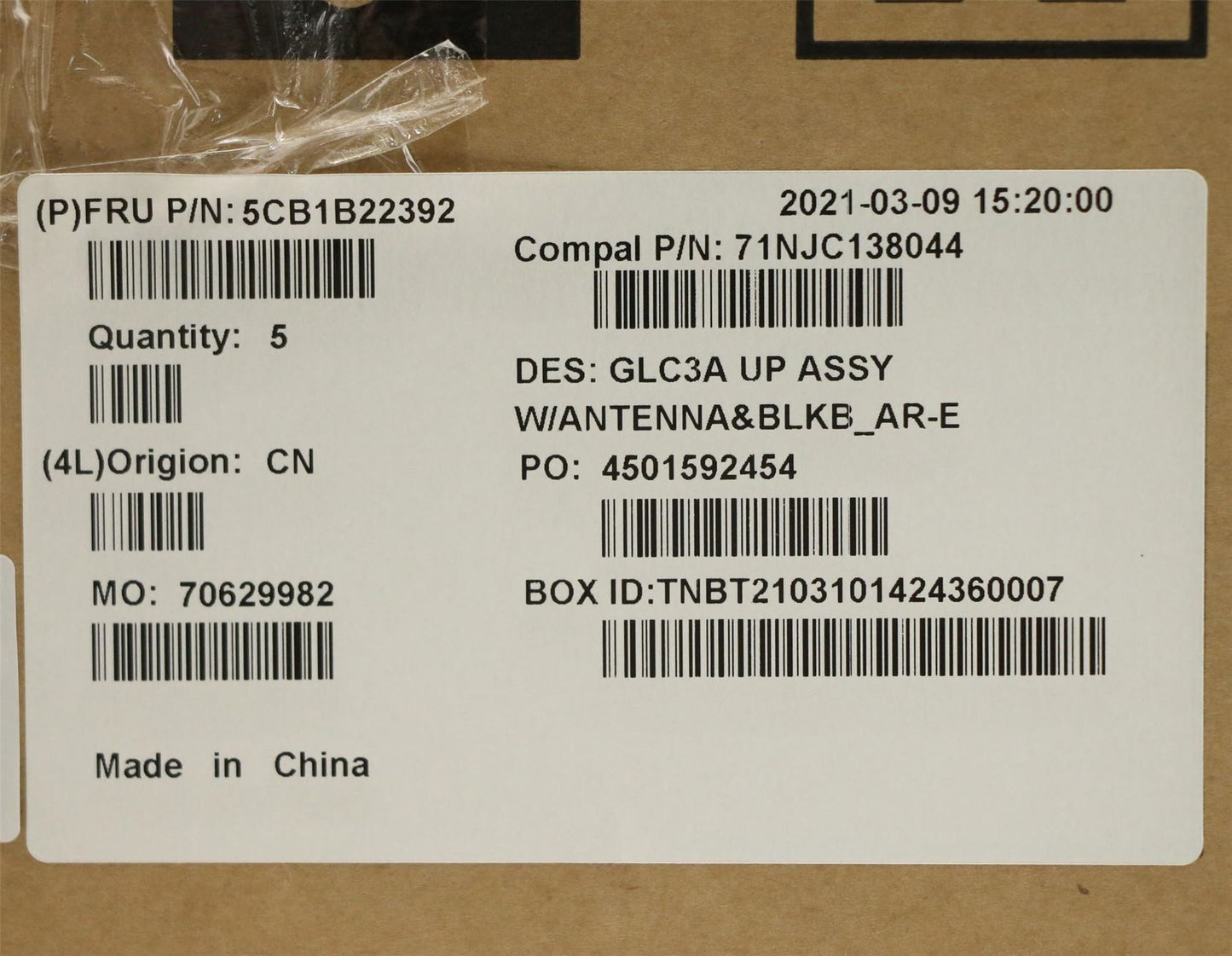 Lenovo IdeaPad 6 13ARE05 6 13ALC6 Keyboard Palmrest Top Cover Black 5CB1B22392