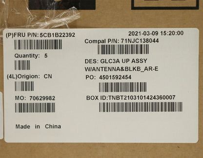 Lenovo IdeaPad 6 13ARE05 6 13ALC6 Keyboard Palmrest Top Cover Black 5CB1B22392