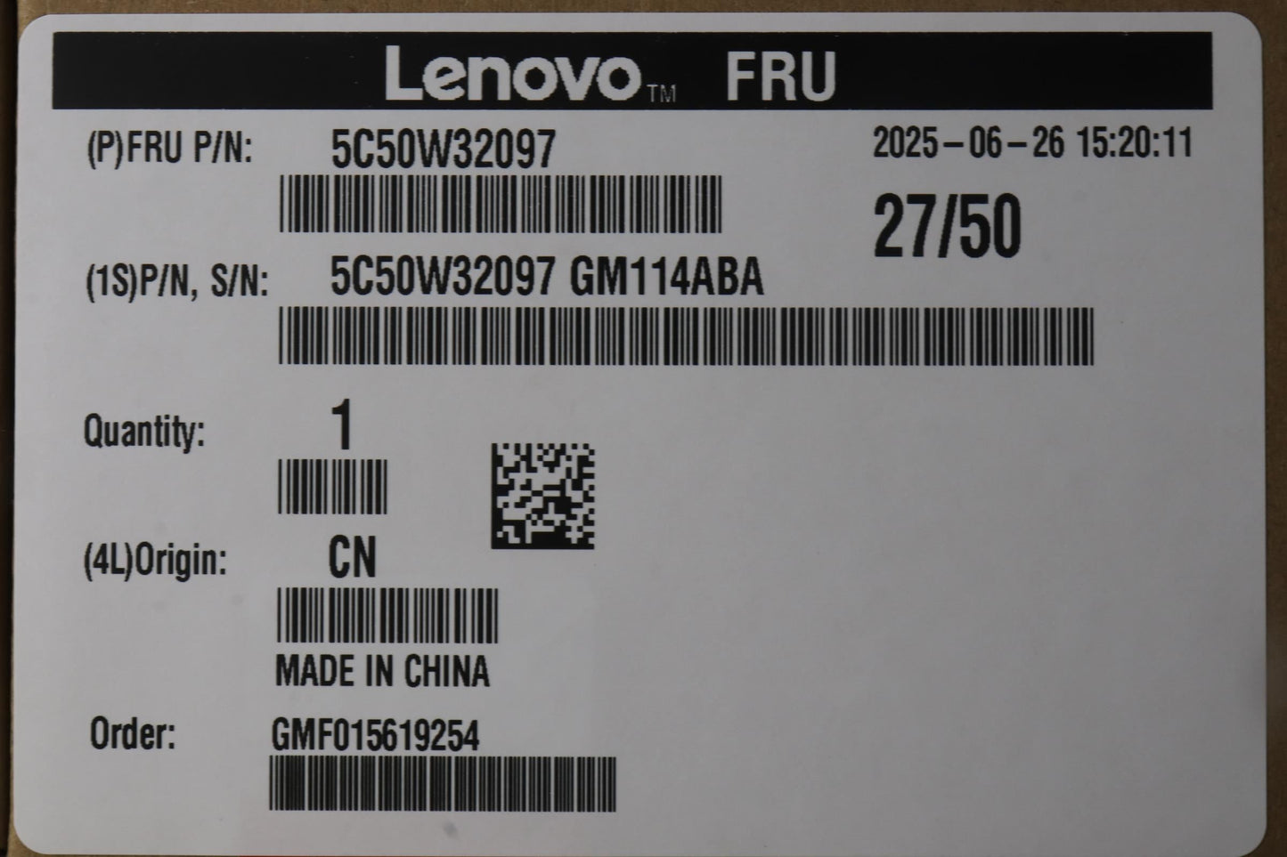 Lenovo CARDPOP BLD Tiny11 BTB Type-c 100W Card USB-C Board 5C50W32097
