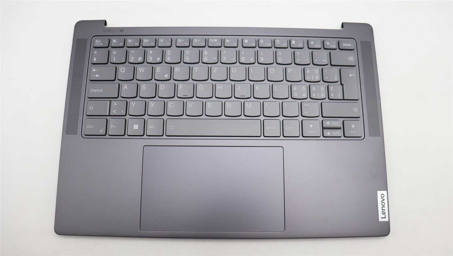 Lenovo Yoga 7 14APH8 Palmrest Cover Touchpad Keyboard Switzerland 5CB1L80316