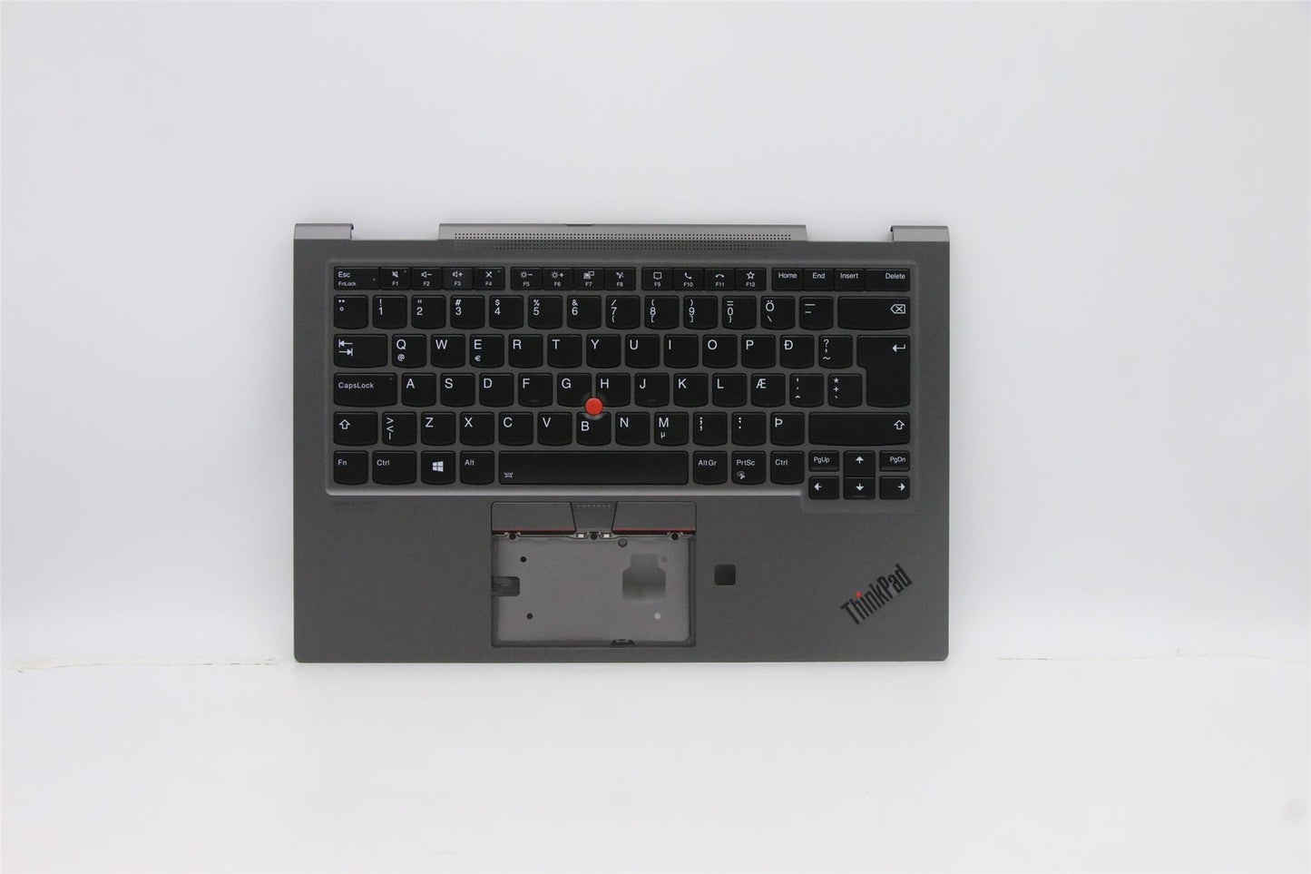 Lenovo ThinkPad X1 5th Gen Palmrest Cover Keyboard Icelandic Grey 5M10Z37172