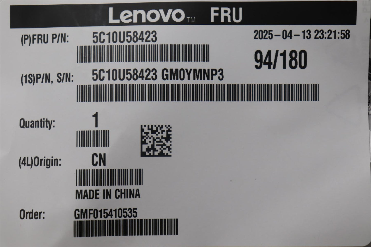 Lenovo IdeaCentre M90t 3 P330 2nd 720-18IKL SATA Dual Power Cable 5C10U58423