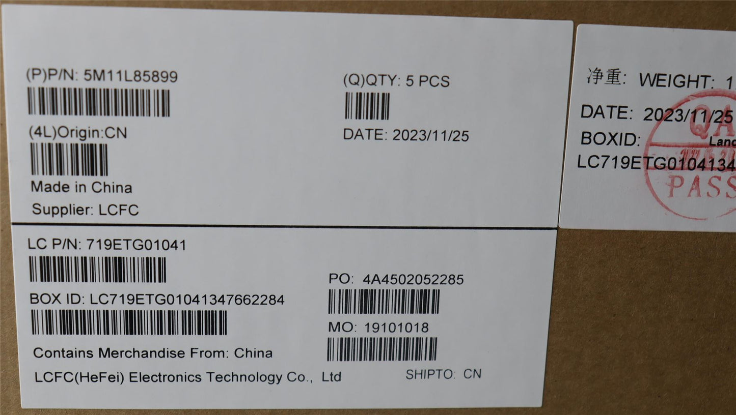 Lenovo ThinkPad X13 Gen 4 Keyboard Palmrest Top Cover Danish Black 5M11L85899
