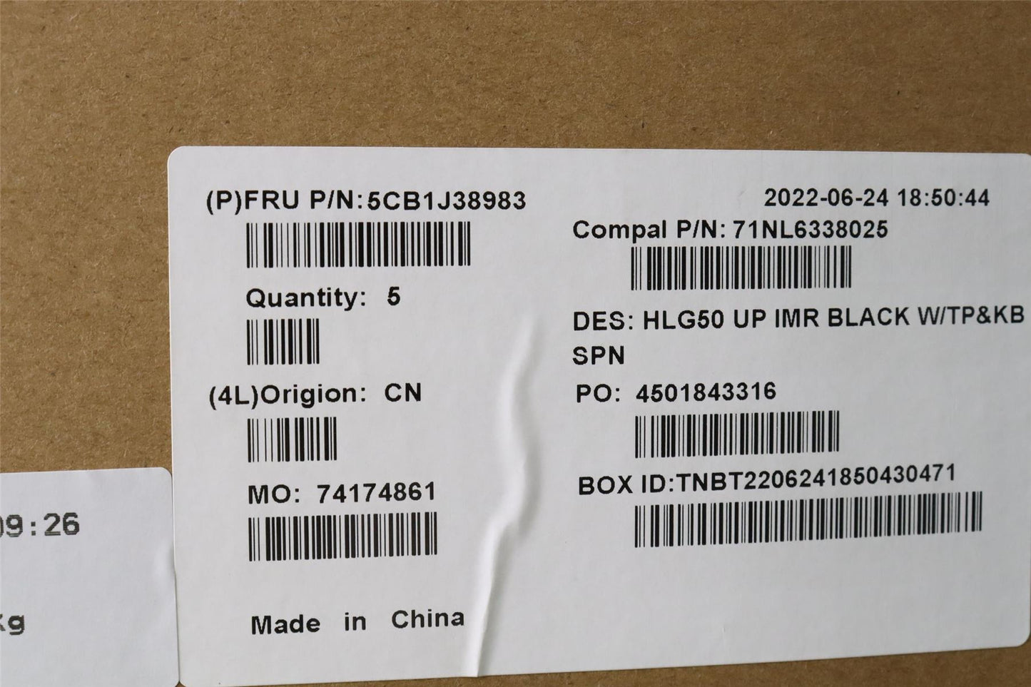 Lenovo IdeaPad 3 15ARH7 Palmrest Cover Touchpad Keyboard Spanish 5CB1J38983