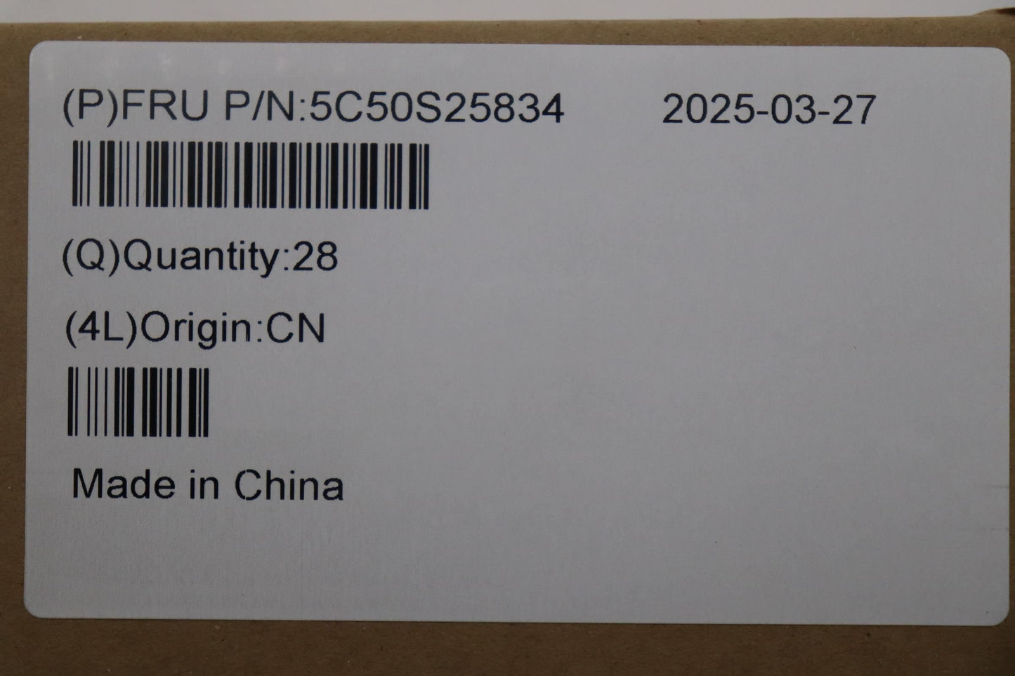 Lenovo CARDPOP C 83JY I/O Board 5C50S25834