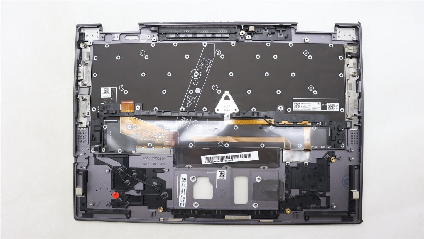 Lenovo IdeaPad 320S 15IKB Keyboard Palmrest Top Cover US Silver 5CB0N77774