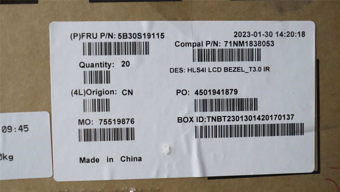 Lenovo LCD Bezel C 82XD T30 IR 5B30S19115