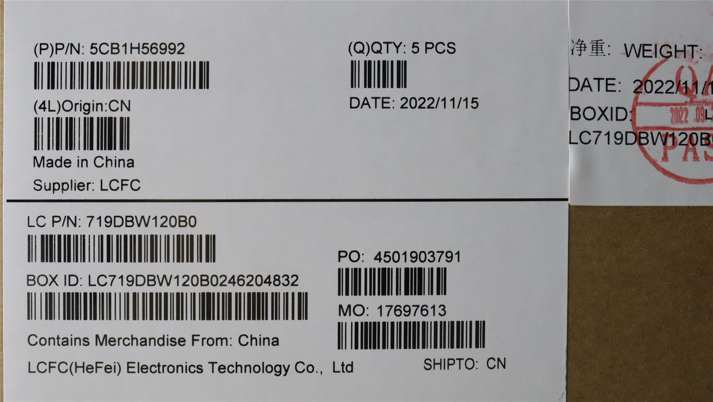 Lenovo Upper Case ASM_UKE L82RJ NFP AG BL 5CB1H56992