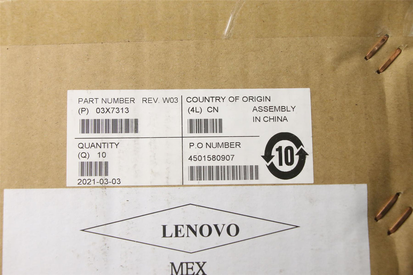 Lenovo ThinkStation P330 Tiny P330 2nd P520c P500 USB Wired Keyboard 03X7313