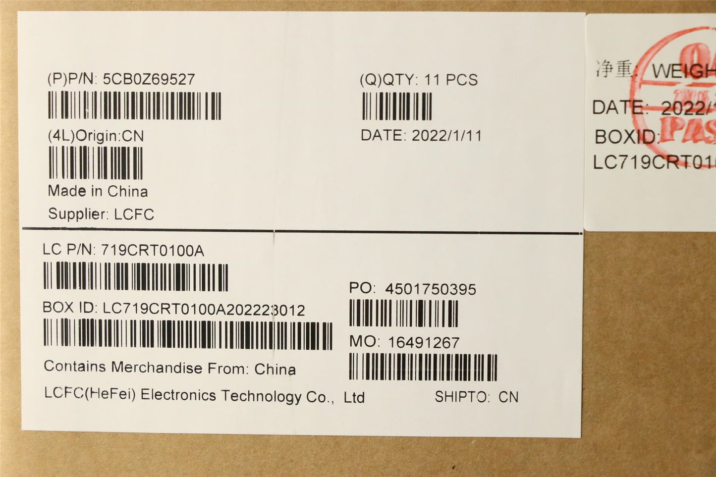 Lenovo FRU COVER T14G2_D_COVER_WWAN_AM NE 5CB0Z69527