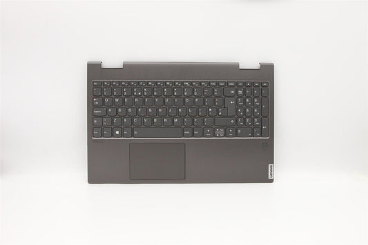 Lenovo C740 15IML Palmrest Cover Touchpad Keyboard UK Iron Grey 5CB0U43811