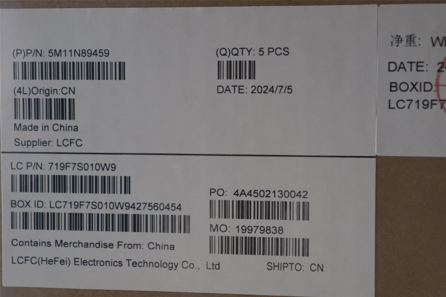 Lenovo MECH_ASM BL KB BK MG POR PMX 5M11N89460