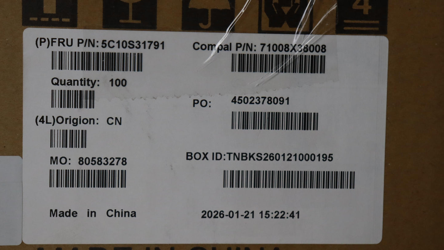 Lenovo board C 83QS I/O FFC Cable 5C10S31791