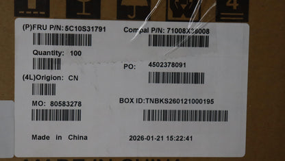 Lenovo board C 83QS I/O FFC Cable 5C10S31791