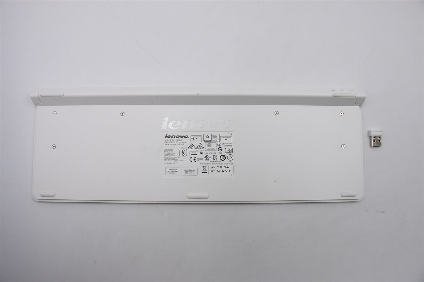 Lenovo Liteon SK-8861(GB) 2.4G KB-White8 25210994