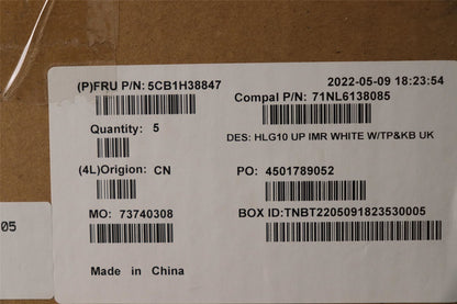 Lenovo IdeaPad 3 15IAH7 Palmrest Touchpad Cover Keyboard UK Europe 5CB1H38847