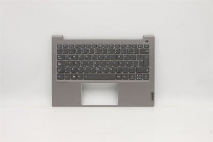 Lenovo ThinkBook 13s G2 ITL Keyboard Palmrest Top Cover Spanish Grey 5CB1B02456