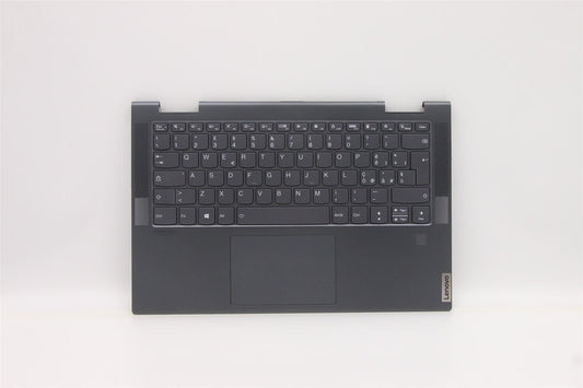 Lenovo Yoga 7-14ACN6 Keyboard Palmrest Top Cover Italian Grey 5CB1D12396