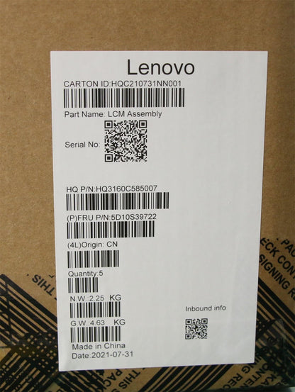 Lenovo LCD MODULE H 20WJ SG 5D10S39722