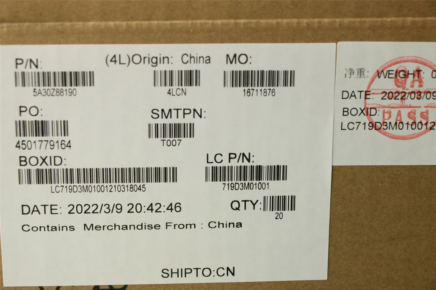 Lenovo FRU ANTENNA Mercury 3.0 AMD 5A30Z88190