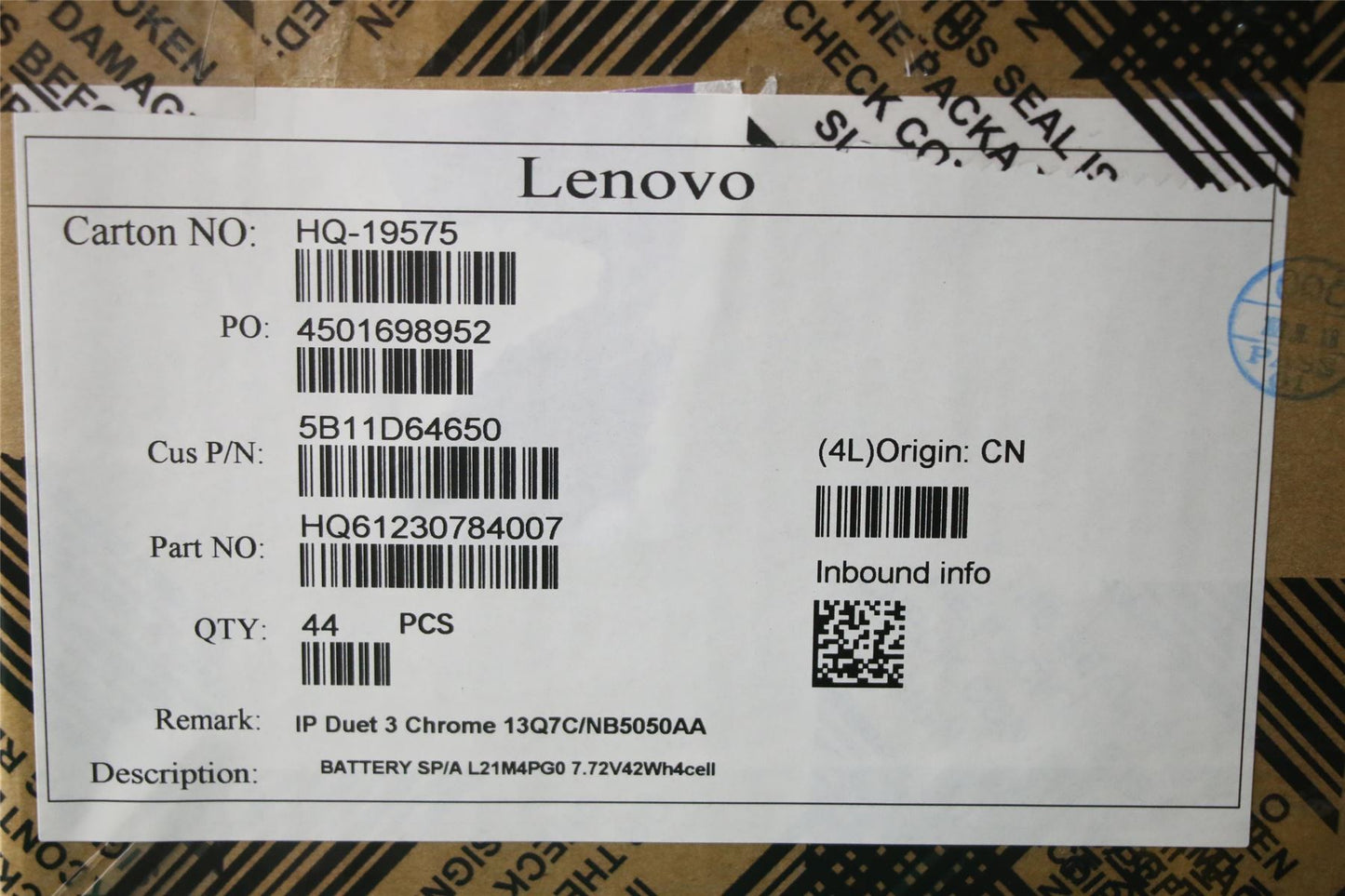 Lenovo IdeaPad 5 13Q7C6 Battery 5B11D64650