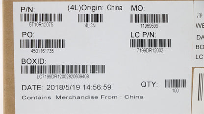 Lenovo 5T10R12075 TAPE Removable Tape L 81EU for Normal