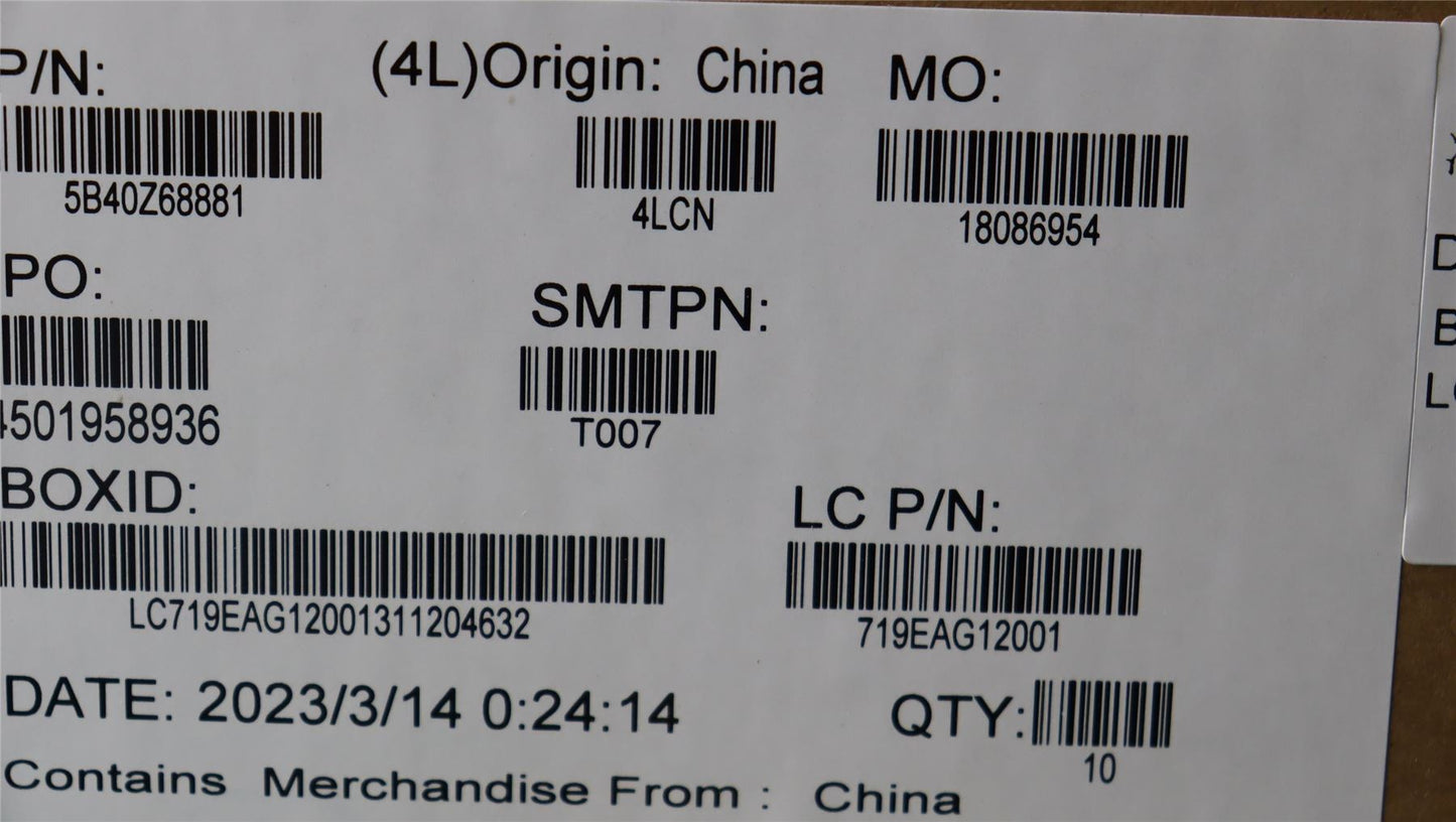 Lenovo FRU 14eG3_IO_BRACKET_L 5B40Z68881
