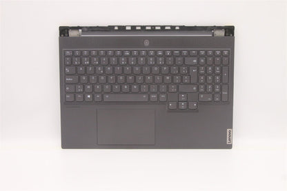 Lenovo 7 16ITHg6 Palmrest Cover Touchpad Keyboard Belgian Grey 5CB1D05144
