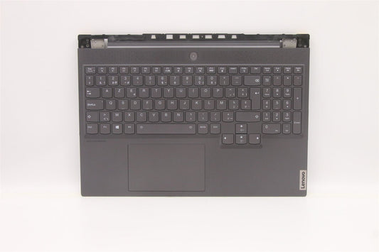 Lenovo 7 16ITHg6 Palmrest Cover Touchpad Keyboard Belgian Grey 5CB1D05144