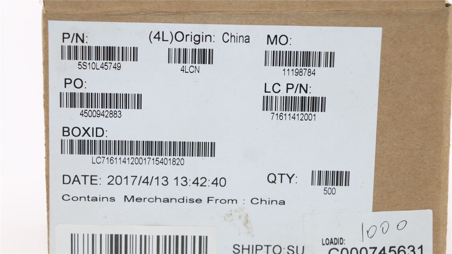 Lenovo 5S10L45749 SCREW SCREW L80T6 MM 2.5D 2.5L K 8.0D NI