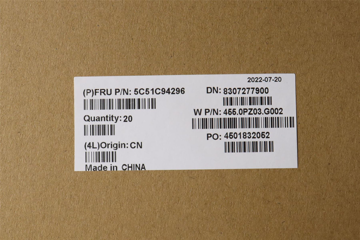 Lenovo FRU Power board,8L PWR BD,Primus 5C51C94296