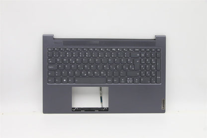 Lenovo Yoga 7-15ITL05 Keyboard Palmrest Top Cover Slovenian Grey 5CB1B10132