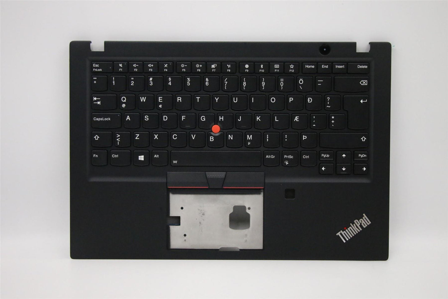 Lenovo ThinkPad T490s Palmrest Cover Keyboard Icelandic Black Backlit 02HM289