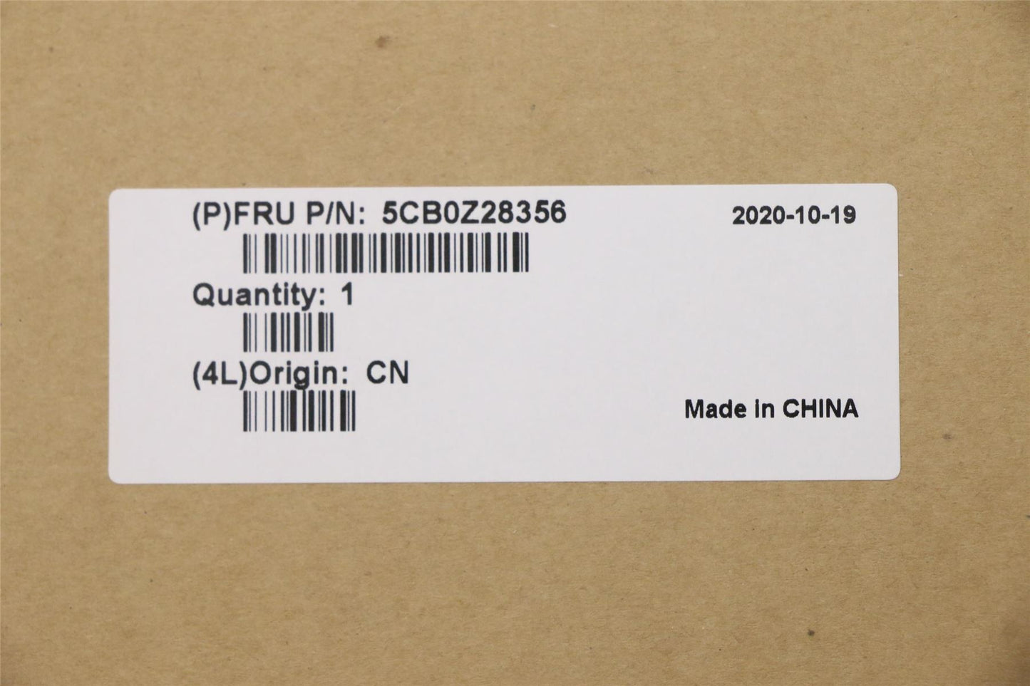 Lenovo Upper C82ES AL_DUC FP BLKB_USA 5CB0Z28356