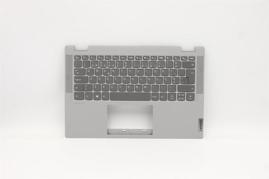 Lenovo Flex 5-14ALC05 Keyboard Palmrest Top Cover Hungarian Grey 5CB1C19359