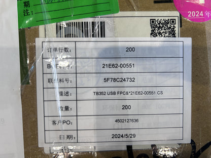 Lenovo TB352 FPC&*21E62-00551 CS USB FPC Board 5F78C24732