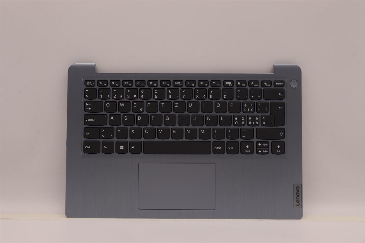 Lenovo IdeaPad 3 14ABA7 Palmrest Cover Touchpad Keyboard Swiss Grey 5CB1H77801
