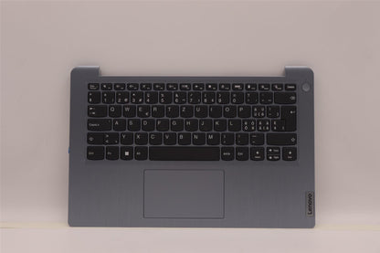 Lenovo IdeaPad 3 14ABA7 Palmrest Cover Touchpad Keyboard Swiss Grey 5CB1H77801