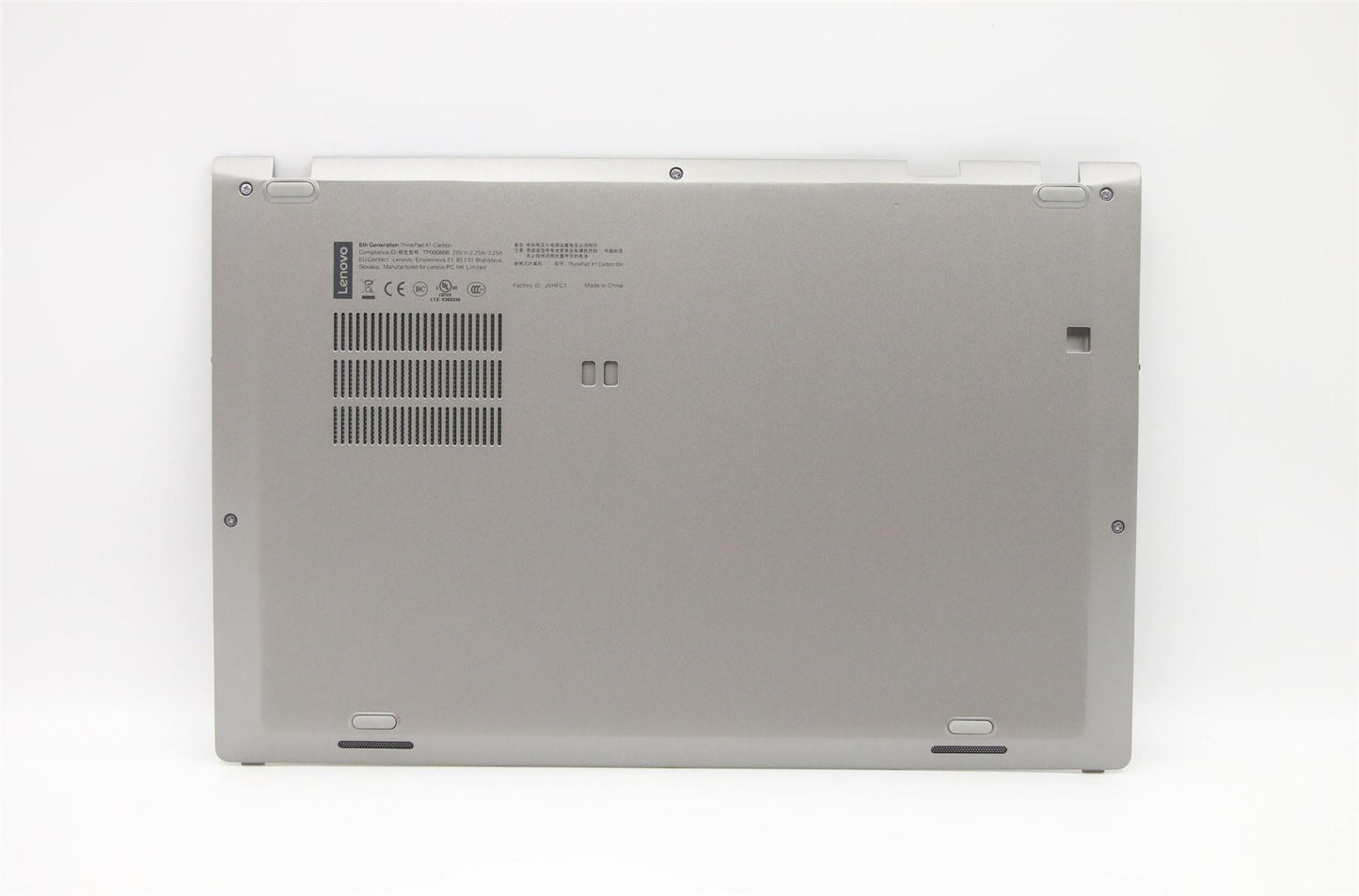Lenovo ThinkPad X1 6th Gen Bottom Base Lower Chassis Cover Grey 01YT271