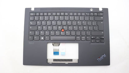 Lenovo ThinkPad T14s Gen 2 Keyboard Palmrest Top Cover French Black 5M11F24572