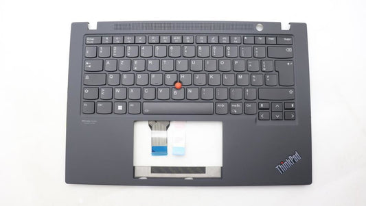 Lenovo ThinkPad T14s Gen 2 Keyboard Palmrest Top Cover French Black 5M11F24572