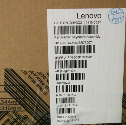 Lenovo Upper Case ASM_UKR H82L5 CLODIS 5CB1C74931