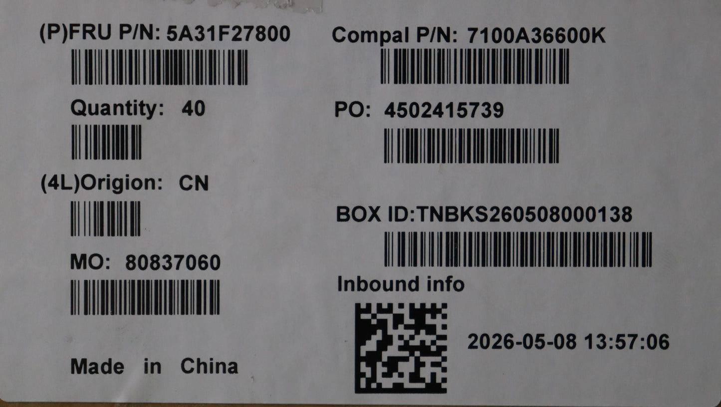 Lenovo Sexx-2 Stick Antenna_AR WiFi WLAN Antenna Cable 5A31F27800